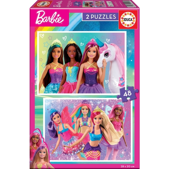 Comprar Barbie Puzzle Doble 2x48