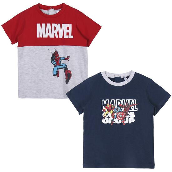 Comprar Camiseta Corta Pack X2 Marvel Gray
