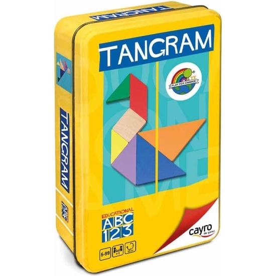 Comprar Tangram De Madera Eco En Caja Metal 15x15 Cm