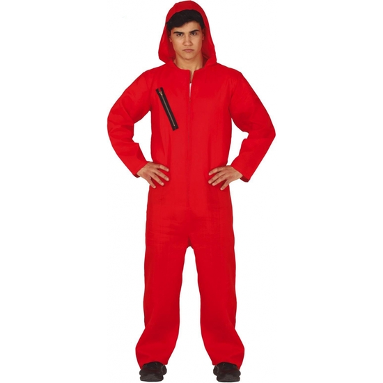 Comprar Disfraz Adulto Mono Rojo Convicto Talla 52-54