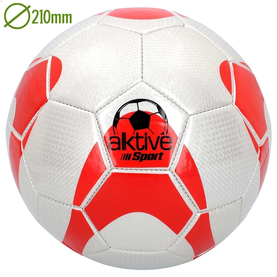 Balón Fútbol Cuero Sintético Aktive Talla 5 - 400 Gr
