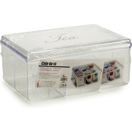 Caja Infusiones Plástico Transparente 22x15x9