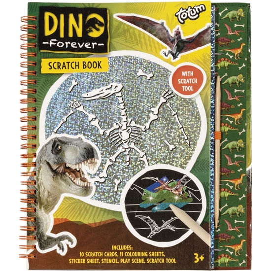 Dino Forever Cuaderno Rascar Y Dibujar 23x20x2
