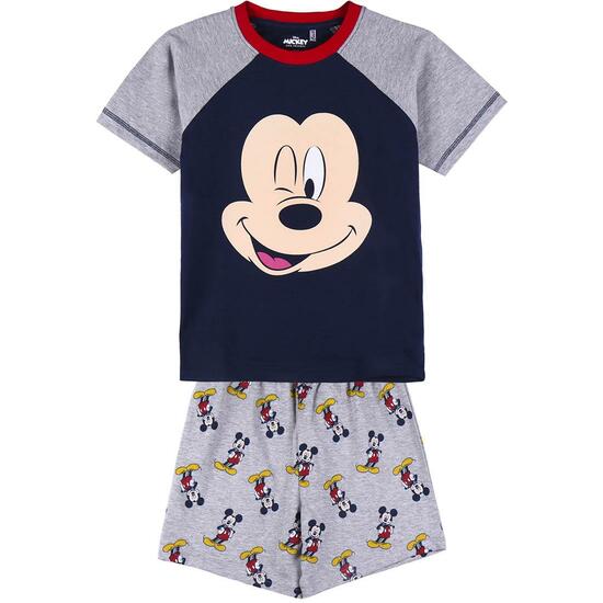 Comprar Pijama Corto Single Jersey Punto Mickey Gray