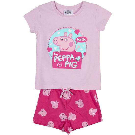 Comprar Pijama Corto Single Jersey Punto Peppa Pig Pink