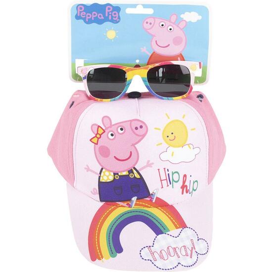 Gorra Set Gafas De Sol Peppa Pig Pink