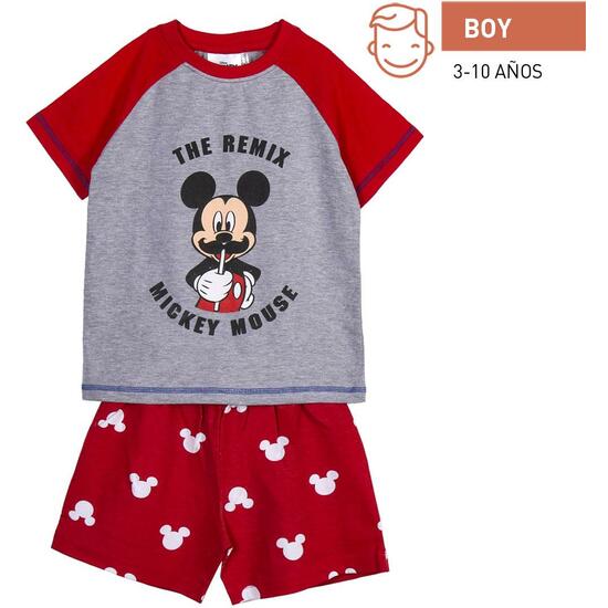 Comprar Pijama Corto Single Jersey Punto Mickey Red