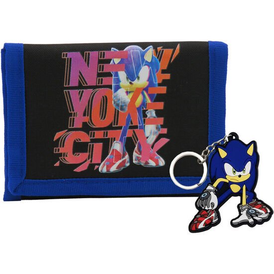 SET CARTERA + LLAVERO SONIC THE HEDGEHOG