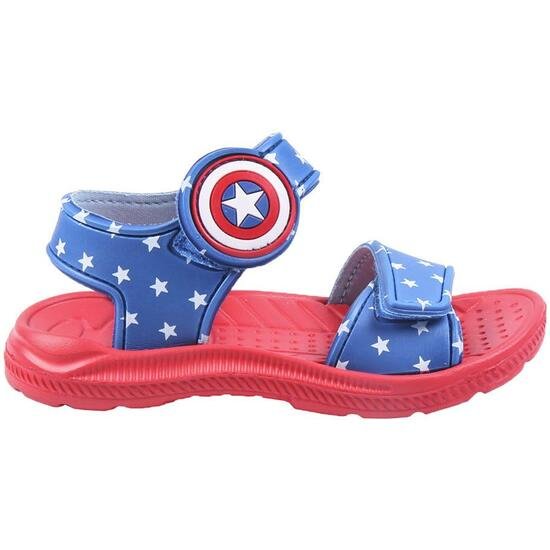 SANDALIAS PLAYA ESTAMPADO AVENGERS CAPITAN AMERICA BLUE CERDA