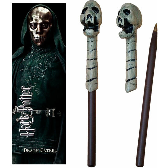 Comprar Varita Boligrafo Y Marcapaginas Death Eater Skull Harry Potter
