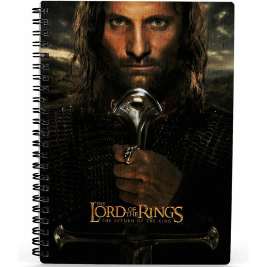 Comprar Cuaderno 3d Aragorn El Señor De Los Anillos