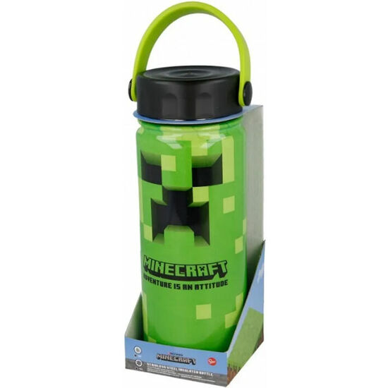 Botella Termo Acero Inoxidable Minecraft 530ml