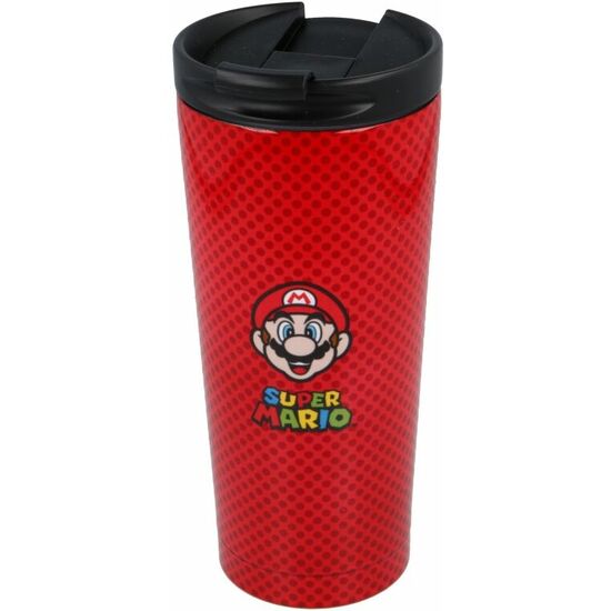 Comprar Vaso Cafe Acero Inoxidable Super Mario Bros Nintendo 425ml