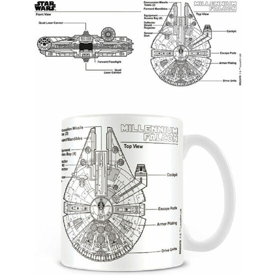 Comprar Taza Millennium Falcon Sketch Star Wars