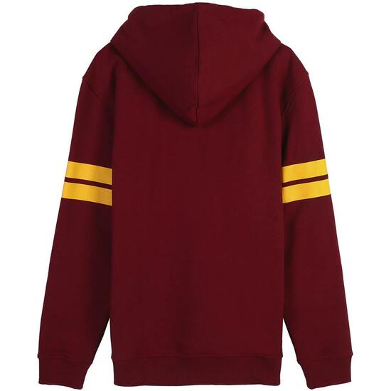 SUDADERA CON CAPUCHA COTTON BRUSHED HARRY POTTER DARK RED