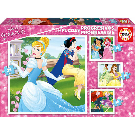 Comprar Puzzle Progresivo Princesas Disney 12-16-20-25pzs