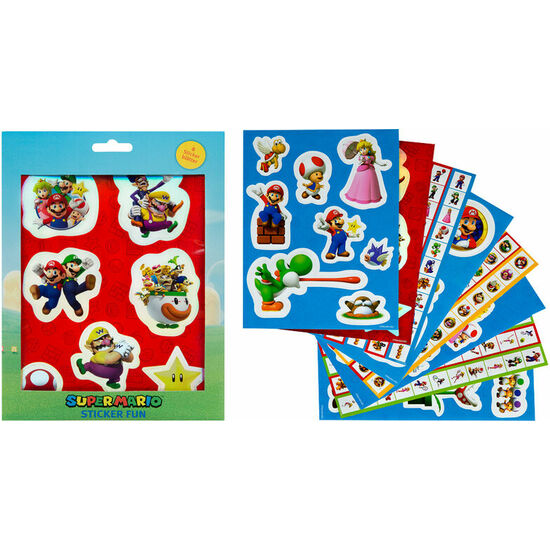 Comprar Pack 12 Hojas Pegatinas Super Mario Bros