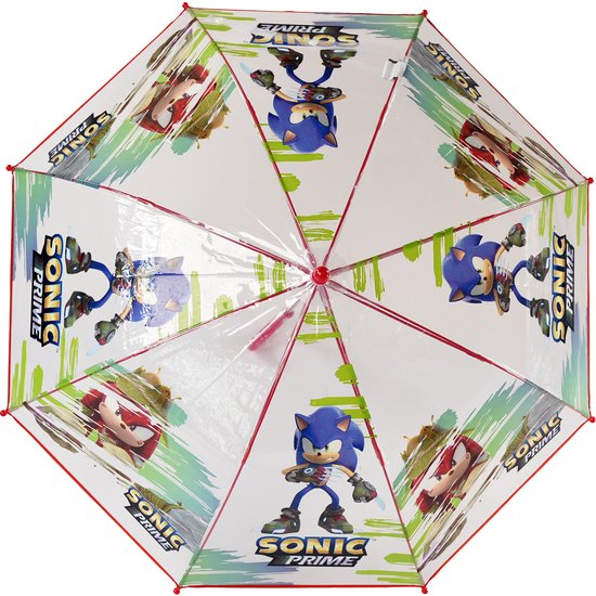 PARAGUAS MANUAL TRANSPARENTE SONIC THE HEDGEHOG 48CM