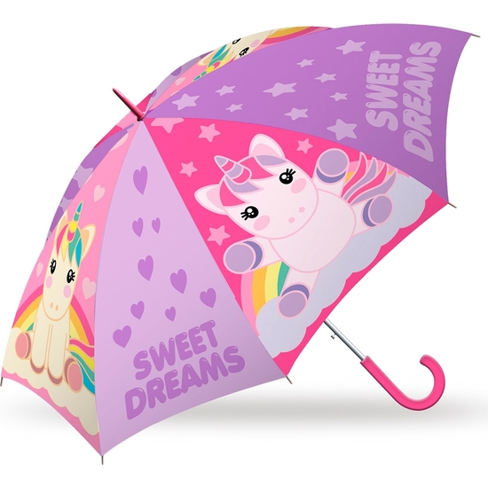 Unicornios Sweet Dreams Paraguas Textil Manual 60 Cm
