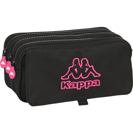 Portatodo Triple Big Kappa Black And Pink