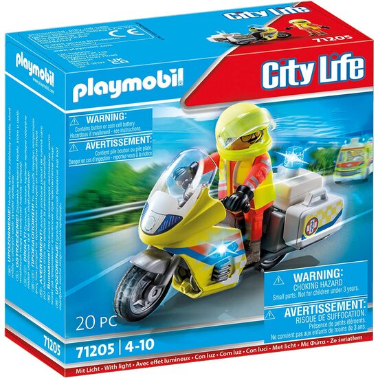 Moto Emergencias Playmobil
