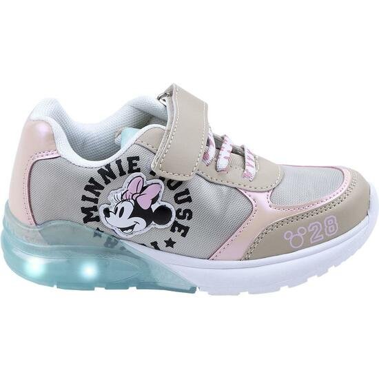 DEPORTIVA SUELA TPR CON LUCES MINNIE BEIGE CERDA