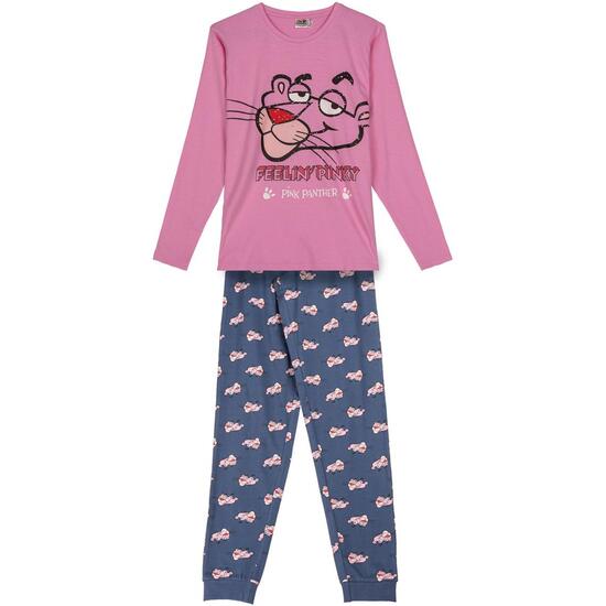 Comprar Pijama Largo Single Jersey Pink Panther