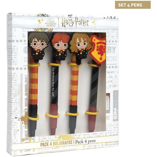 Bolígrafo Pack X4 Harry Potter Multicolor