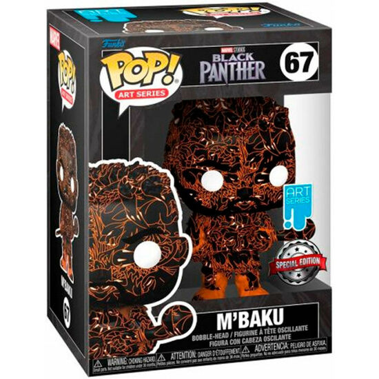 Comprar Figura Pop Marvel Black Panther M Baku Artist + Case Exclusive