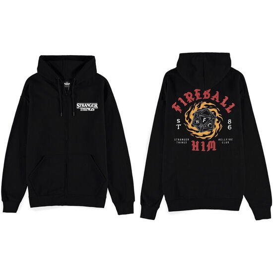 SUDADERA CAPUCHA FIREBALL STRANGER THINGS