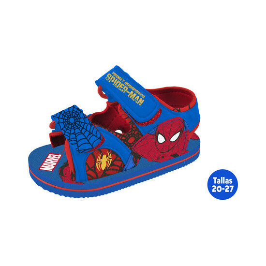 Sandalias Verano Infantiles Spiderman Azul Talla 21