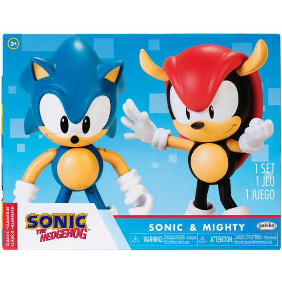 Set Figuras Sonic & Mighty Sonic The Hedgehog 10cm