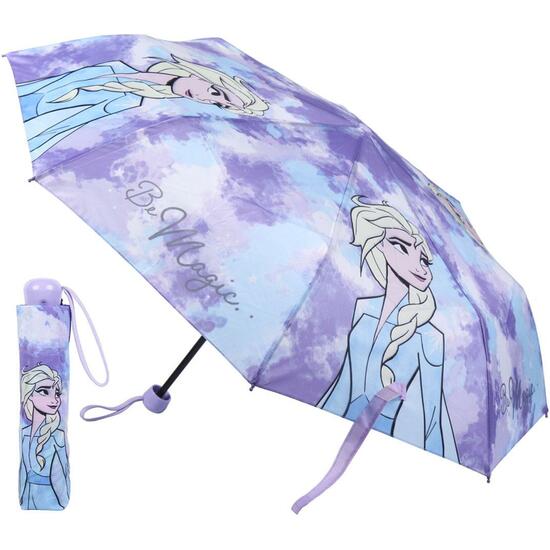 Comprar Paraguas Manual Plegable Escolar Frozen Ii Purple