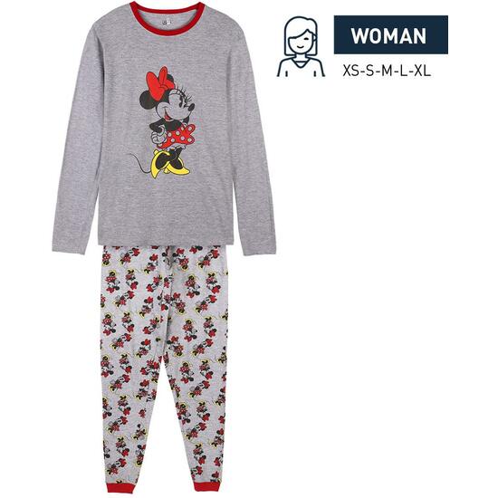 Comprar Pijama Largo Single Jersey Minnie Gray