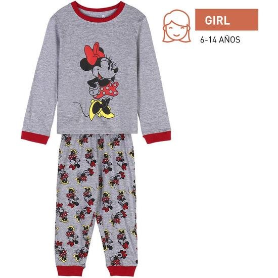 PIJAMA LARGO SINGLE JERSEY MINNIE GRAY CERDA