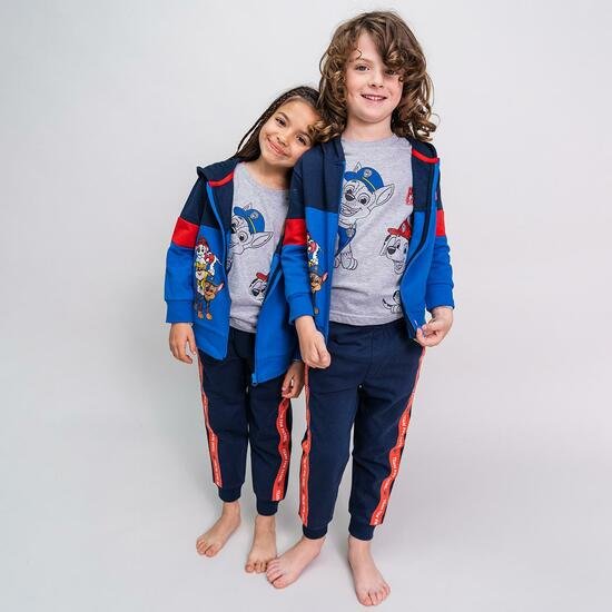 CHANDAL COTTON BRUSHED 3 PIEZAS PAW PATROL BLUE