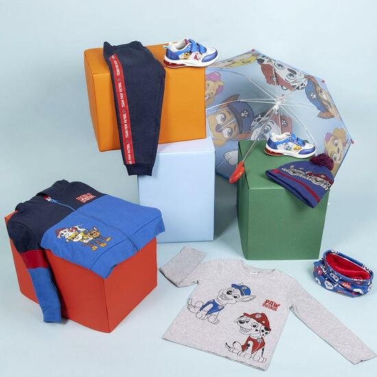 CHANDAL COTTON BRUSHED 3 PIEZAS PAW PATROL BLUE