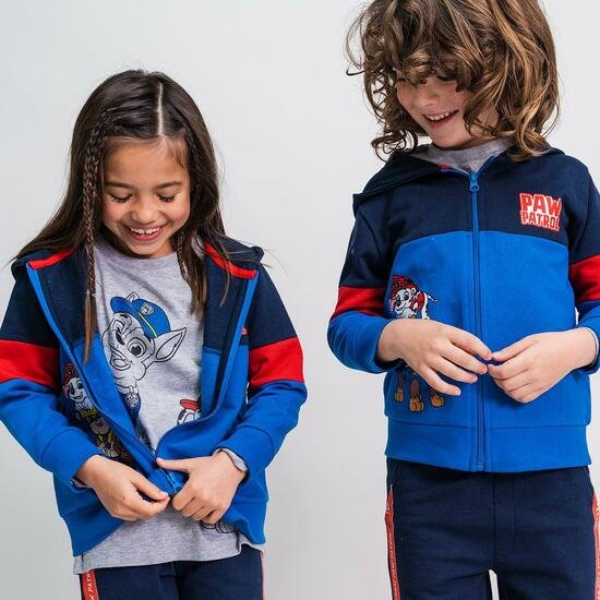 CHANDAL COTTON BRUSHED 3 PIEZAS PAW PATROL BLUE