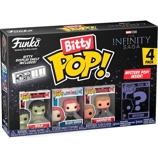 Comprar Blister 4 Figuras Bitty Pop Marvel The Infinity Saga Hulk