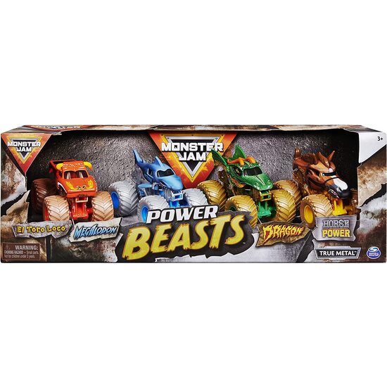 Comprar Pack 4 Monster Jam 1:64 Power Beast