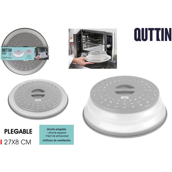 TAPA MICROONDAS PLEGABLE 27X8CM QUTTIN QUTTIN