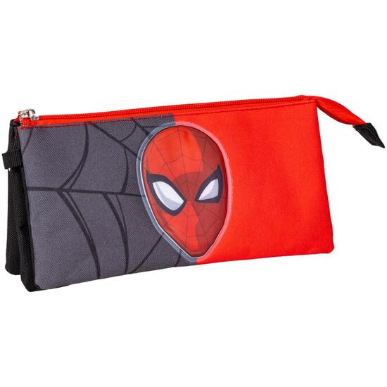 Comprar Estuche Portatodo 3 Compartimentos Spiderman Black