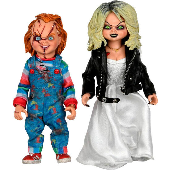 Comprar Pack 2 Figuras Clothed Chucky And Tiffany La Novia De Chucky 14cm