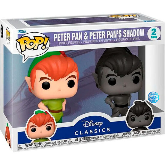 Comprar Blister 2 Figuras Pop Disney Peter Pan - Peter Pan & Peter Pans Shadow Exclusive