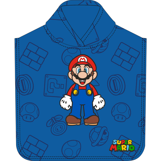 Comprar Poncho De Microfibra Super Mario