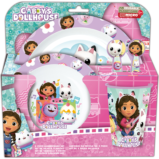 Comprar Set Micro Kids 5 Piezas En Estuche Gabbys Dollhouse Party