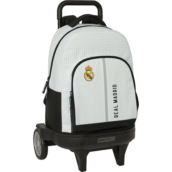 MOCHILA GDE. C/RUEDAS COMPACT EVOL. EXT. REAL MADRID 1ª EQUIP. 24/25 SAFTA