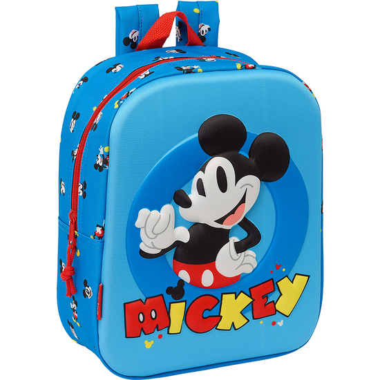 Mochila Guarderia 3d Bolsillo Red Mickey Mouse