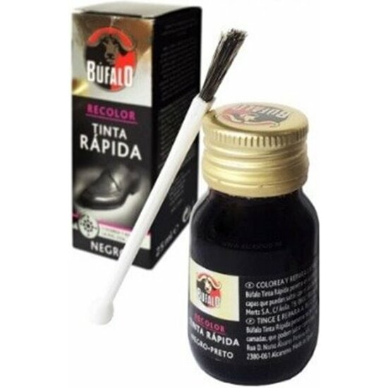 Comprar Tinta Rapida Calzado Negra Con Pincel - 25 Ml