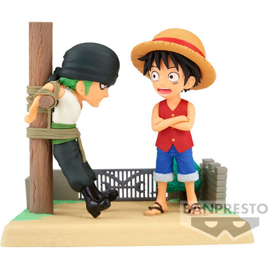 Comprar Figura Monkey D Luffy & Roronoa Zoro Log Stories One Piece 7cm